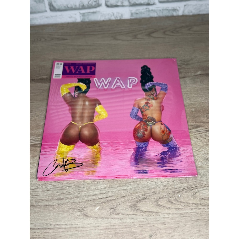 Cardi B WAP Limited Purple Edition Vinyl Single 12"